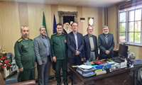 دیدار رئیس دانشگاه علوم پزشکی استان با فرمانده بهداری رزمی نیروی زمینی سپاه 